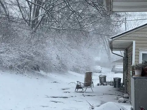 Hush, the snow is falling.